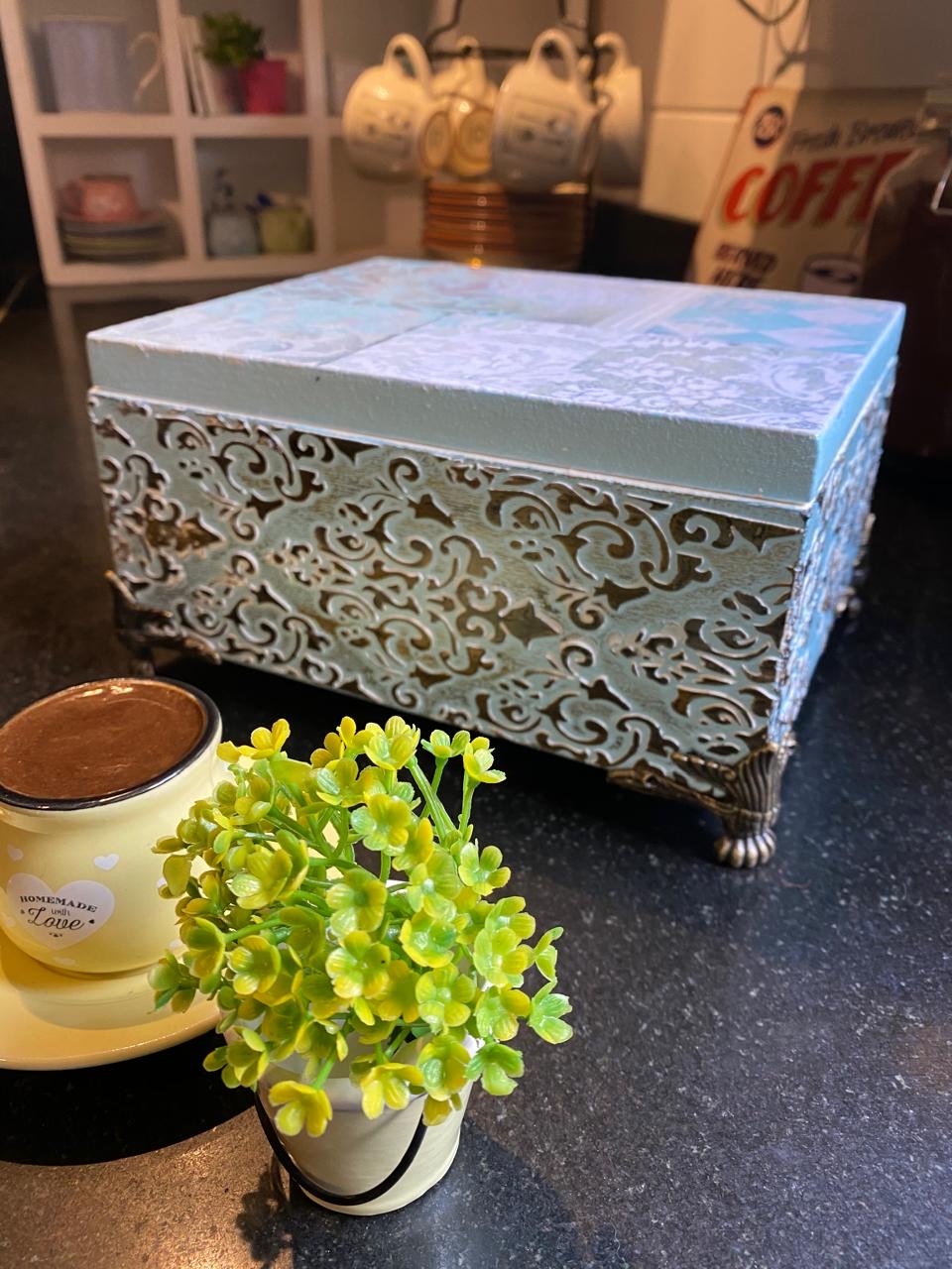 (tea box) لبني شغل بارز