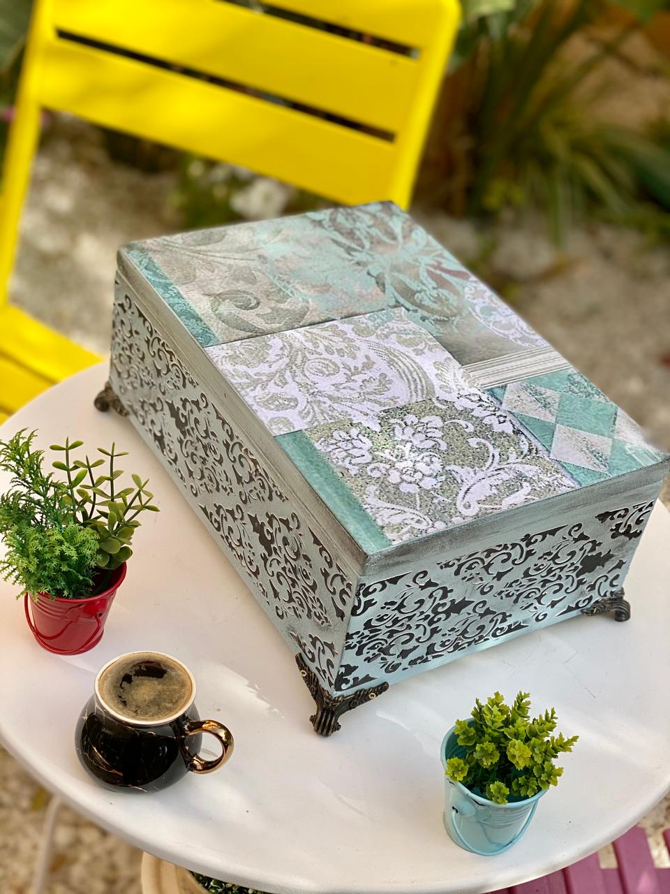 (tea box) لبني شغل بارز