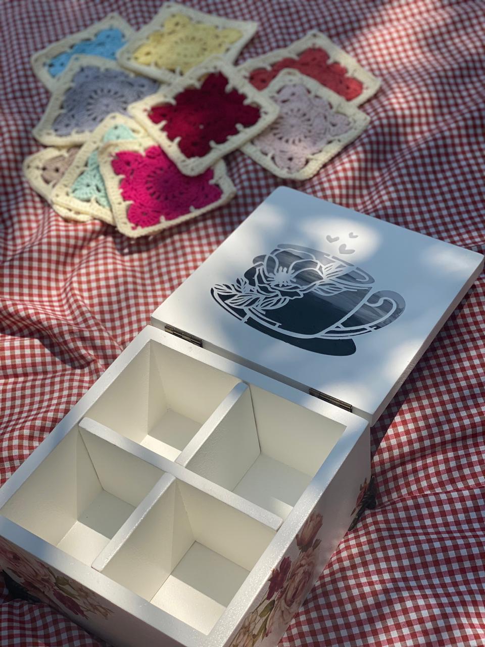 (tea box) اوف وايت ورده نور