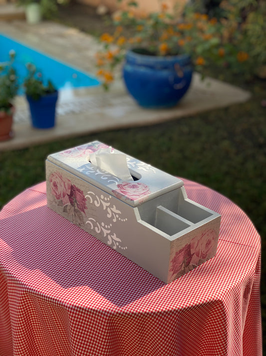 مناديل ريموت رمادي ورده چورا شغل بارز اوف وايت