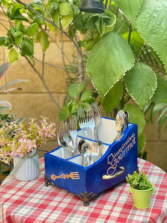 حامل شوك مدرج ازرق شغل دهبي