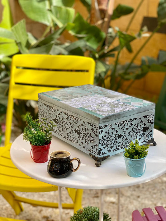 (tea box) لبني شغل بارز