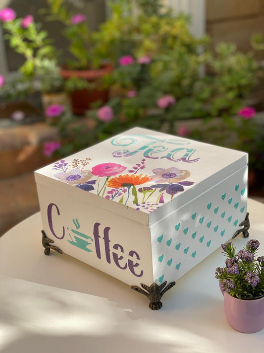 (tea box )اوف وايت ورده بلانكا