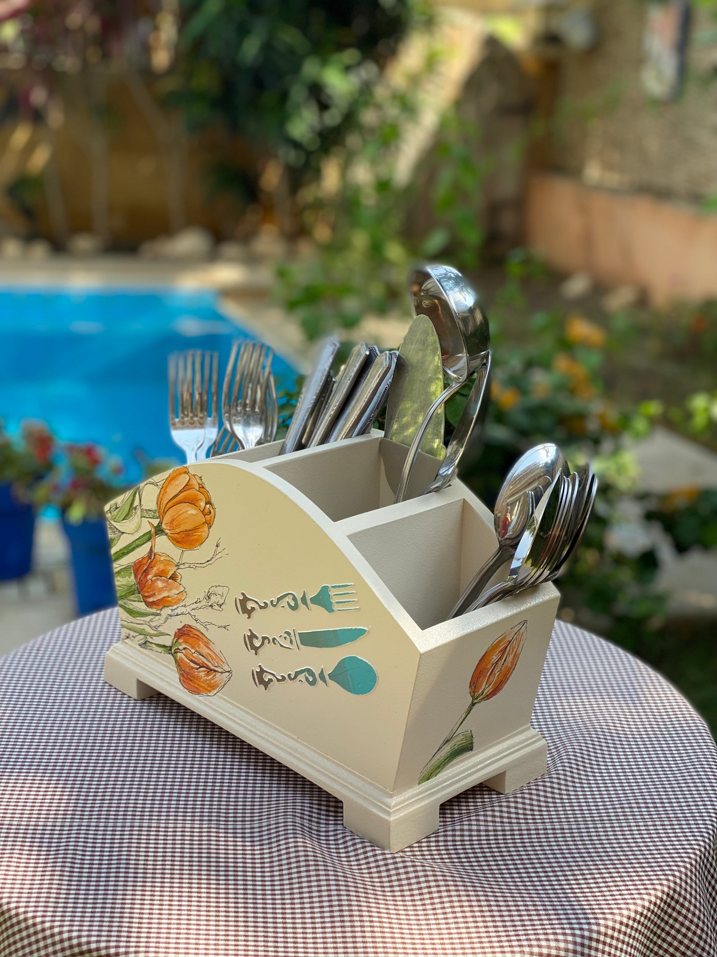 حامل شوك بيج ورده تيوليب اورنج
